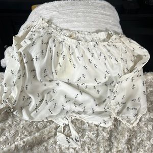 Rebellion crop top dragon fly design